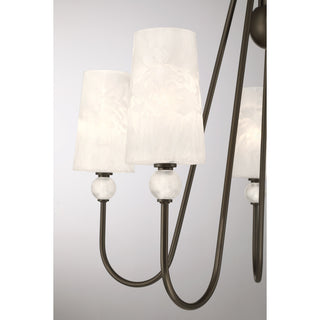 Sheldon Five Light Chandelier in Mediterranean Bronze