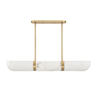 Chalfont Four Light Chandelier in Warm Brass