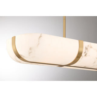 Chalfont Four Light Chandelier in Warm Brass
