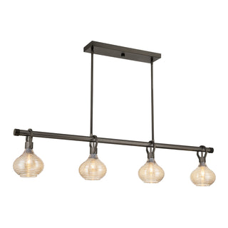 Sheriden Four Light Chandelier in Mediterranean Bronze