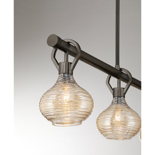Sheriden Four Light Chandelier in Mediterranean Bronze