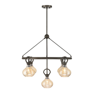Sheriden Five Light Chandelier in Mediterranean Bronze