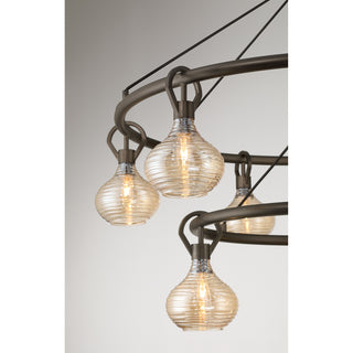 Sheriden Ten Light Chandelier in Mediterranean Bronze