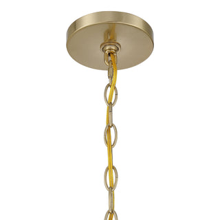 Woodlawn Five Light Chandelier in Noble Brass