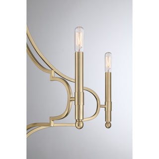 Woodlawn Five Light Chandelier in Noble Brass