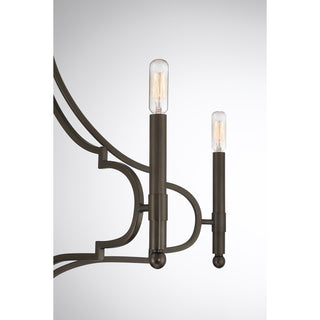 Woodlawn Five Light Chandelier in Mediterranean Bronze