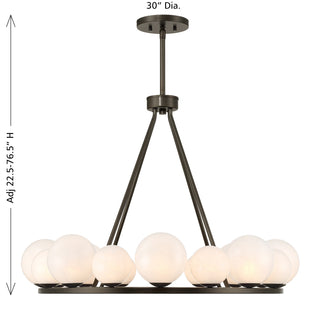 Loudon 16 Light Chandelier in Mediterranean Bronze