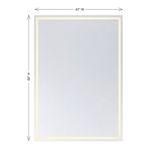 Beckett LED Mirror in Frost