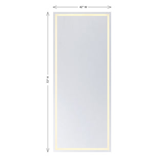 Beckett LED Mirror in Frost