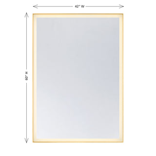 Paulding LED Mirror in Gold