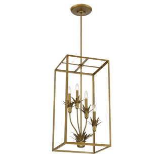 Strathmore Four Light Pendant in Antique Patina