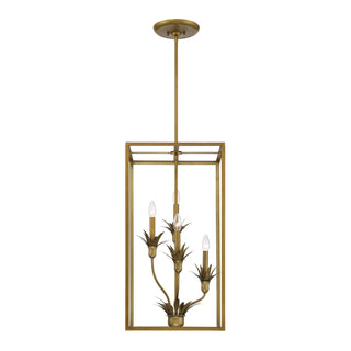 Strathmore Four Light Pendant in Antique Patina