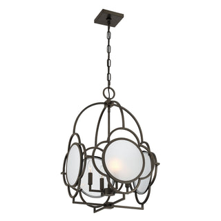 Damen Four Light Pendant in Mediterranean Bronze