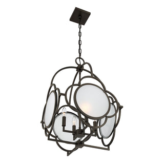 Damen Four Light Pendant in Mediterranean Bronze