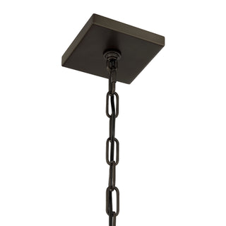 Damen Four Light Pendant in Mediterranean Bronze