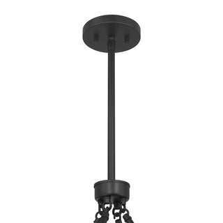 Chalfont Four Light Pendant in Matte Black