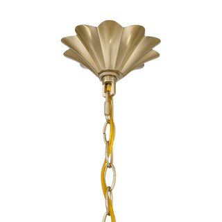 Vinton Three Light Pendant in Noble Brass