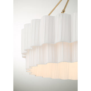 Tucker Four Light Pendant in Noble Brass