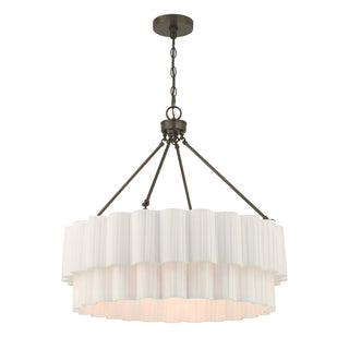 Tucker Four Light Pendant in Mediterranean Bronze