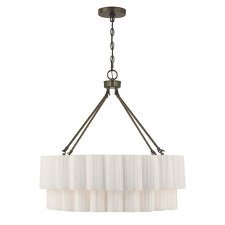 Tucker Four Light Pendant in Mediterranean Bronze