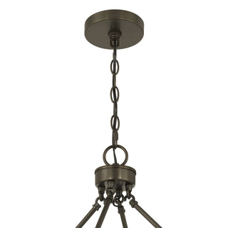 Tucker Four Light Pendant in Mediterranean Bronze