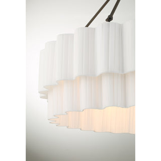 Tucker Four Light Pendant in Mediterranean Bronze