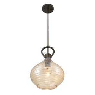 Sheriden One Light Pendant in Mediterranean Bronze