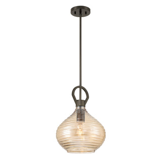 Sheriden One Light Pendant in Mediterranean Bronze