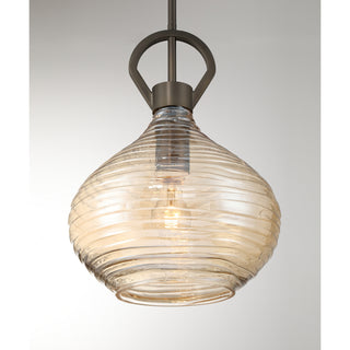 Sheriden One Light Pendant in Mediterranean Bronze