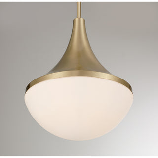 Ogdon One Light Pendant in Noble Brass