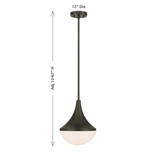 Ogdon One Light Pendant in Mediterranean Bronze