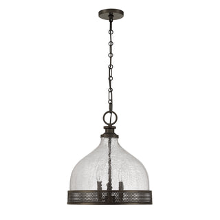 Stern Three Light Pendant in Mediterranean Bronze