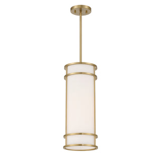 Porter One Light Mini Pendant in Warm Brass