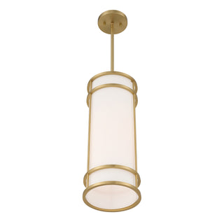 Porter One Light Mini Pendant in Warm Brass