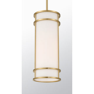 Porter One Light Mini Pendant in Warm Brass
