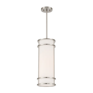 Porter One Light Mini Pendant in Satin Nickel