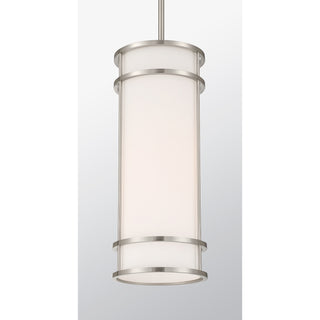 Porter One Light Mini Pendant in Satin Nickel