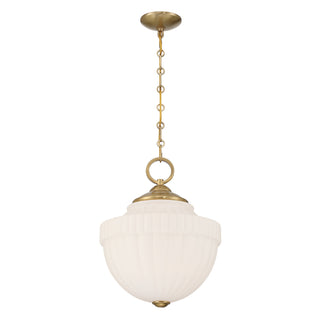 Montrose One Light Pendant in Warm Brass
