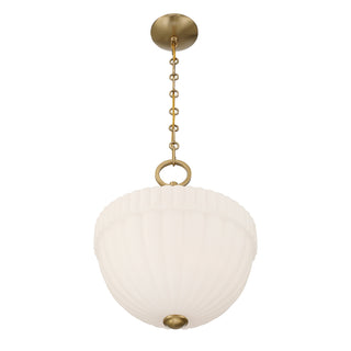 Montrose One Light Pendant in Warm Brass