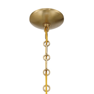 Montrose One Light Pendant in Warm Brass