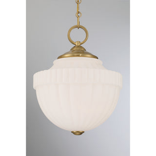Montrose One Light Pendant in Warm Brass
