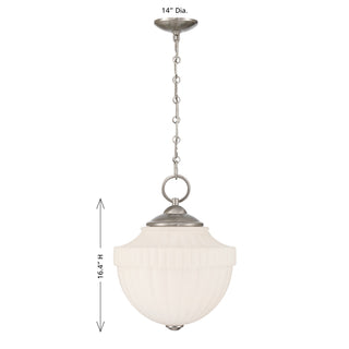 Montrose One Light Pendant in Satin Nickel