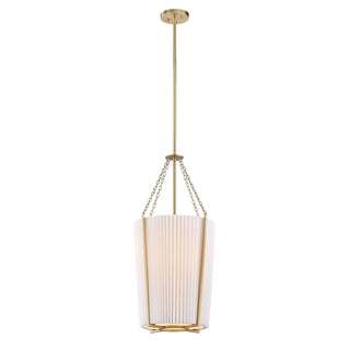Joplin One Light Pendant in Noble Brass