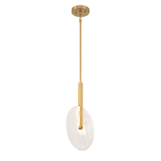 Ainslie LED Pendant in Warm Brass