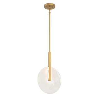 Ainslie LED Pendant in Warm Brass