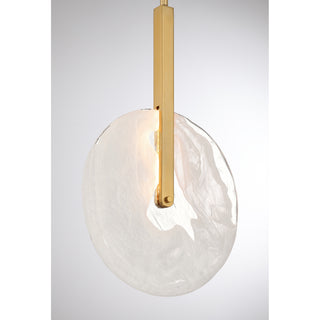 Ainslie LED Pendant in Warm Brass