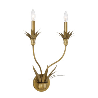 Strathmore Two Light Wall Sconce in Antique Patina