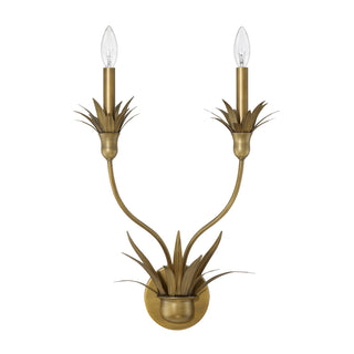 Strathmore Two Light Wall Sconce in Antique Patina