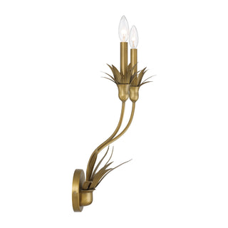 Strathmore Two Light Wall Sconce in Antique Patina