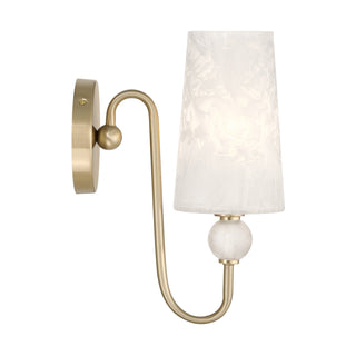 Sheldon One Light Wall Sconce in Noble Brass